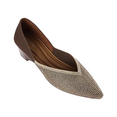 MALOVEMZ王妃鞋尖头坡跟单鞋