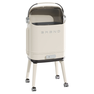 高脚垃圾桶2026新款家用滑盖式免弯腰厨房垃圾筒可移动大容量纸篓