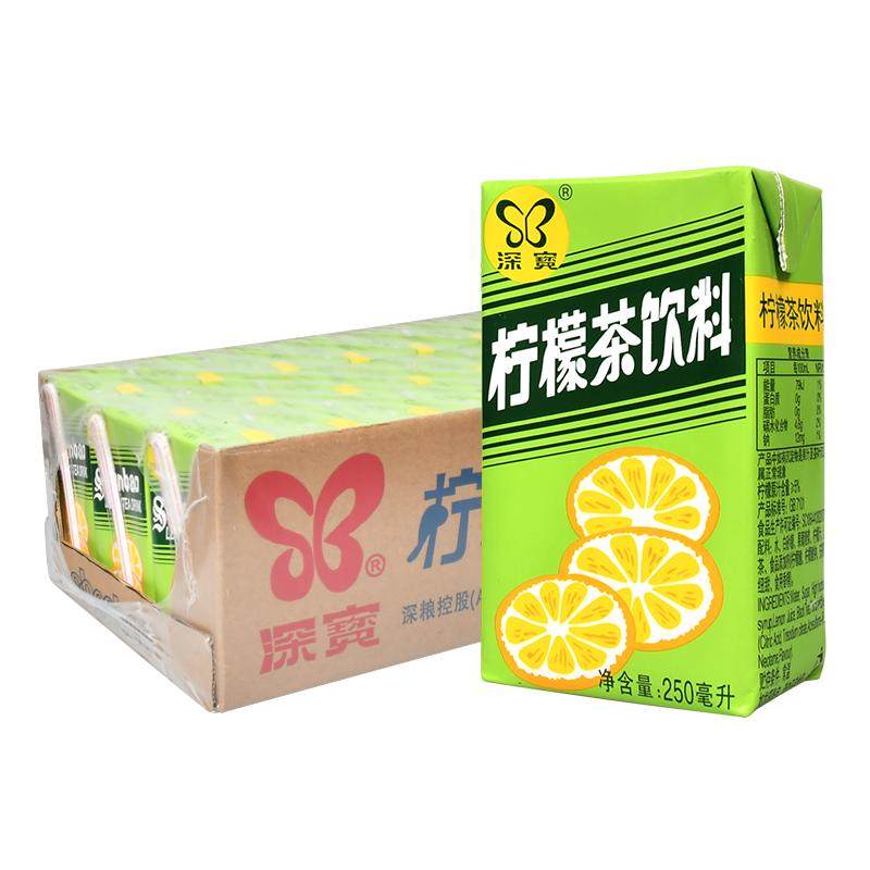 深宝柠檬茶饮料饮品真茶真柠檬250ml*24盒整箱包装包邮果味果汁水