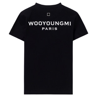 新品WOOYOUNGMI26春夏女士简约经典时尚休闲通勤日常舒适短袖T恤