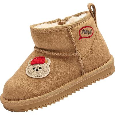 巴拉巴拉雪地靴男女童短靴子加绒