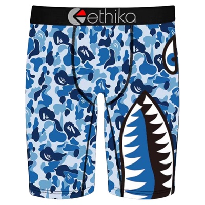 ethika涂鸦印花流速干美式潮男弹力时尚五分内裤潮人穿搭内裤ins