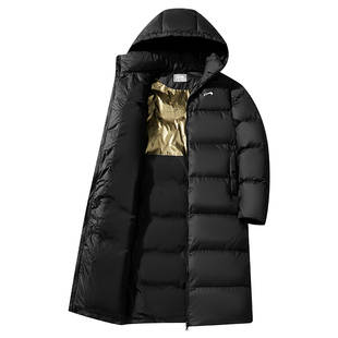 贵人鸟男士羽绒服女款2025年冬季新款加厚中长款羽绒服男棉服外套