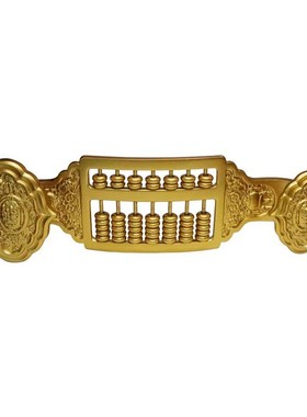 全黄铜如意算盘生意兴隆装饰摆件