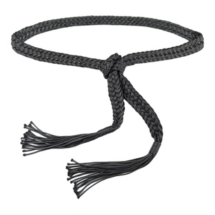 复古民族风编织流苏腰带女配裙子外套收腰波西米亚腰绳牛仔裤皮带