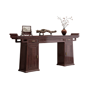 乌金木实木中堂佛龛供桌神台中柜家用条案农村神台供奉桌香案佛台