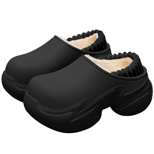 医用手术室棉拖鞋女款2025冬季新款厚底防水包跟加绒外穿棉鞋女士