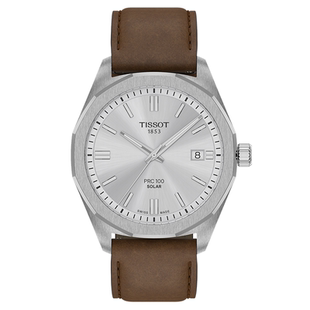 Tissot天梭PRC100聚光系列李栋旭同款太阳能石英皮带手表