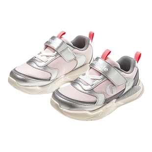 基诺浦机能鞋2025年秋季新款男女宝宝鞋子童鞋学步鞋银鞋子GW1803