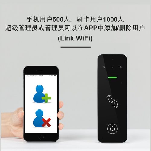 厂家直供现货供应锌合金防水刷卡门铃可视讲对一体机门禁