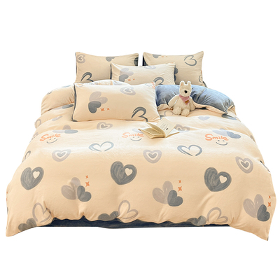 红豆牛奶绒床上四件套2025新款