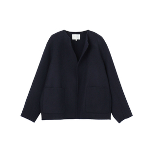 BEIGE，时尚通勤气质简约佩森款羊毛立领短大衣女ONWARD