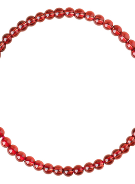 天然香槟石榴石手链女款单圈