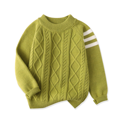 雅鹿男童毛衣冬季加厚大童打底衫