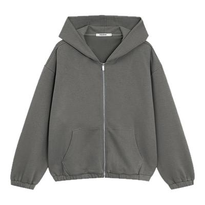 BODYDREAM无性别空气层开衫连帽情侣卫衣宽松休闲帽衫百搭外套