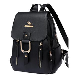 软皮双肩包女2026新款时尚高级感女包大容量轻便旅游通勤女士背包