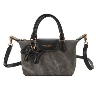 热风包包2025年春季新款女士擦色手提斜挎包百搭单肩斜挎包饺子包