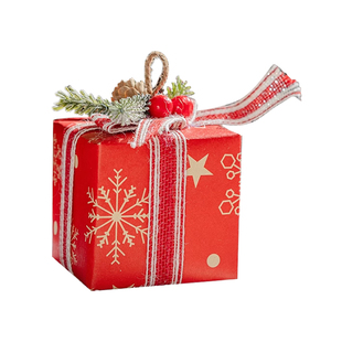 掬涵圣诞节礼品盒装饰圣诞树挂件礼物盒摆件场景氛围配件拍照道具