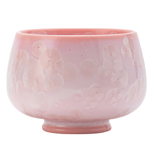 日式茶盏窑变结晶釉茶杯樱花粉主人杯个人单杯品茗杯陶瓷茶具家用