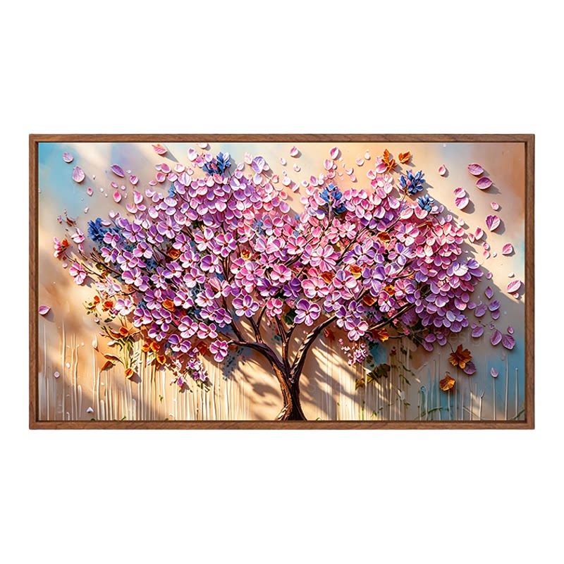 黄金发财树diy数字油画手工填色