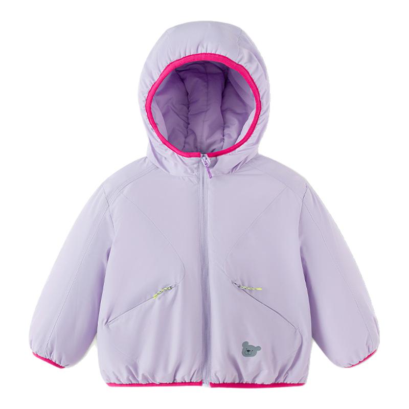 巴拉女童棉服小童连帽棉袄