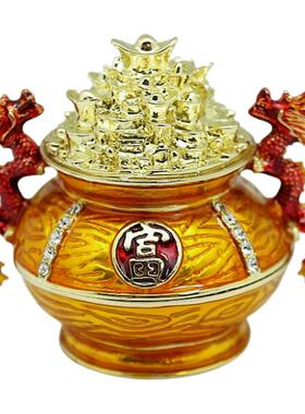 招财珠宝盒办公室风水装饰品包邮