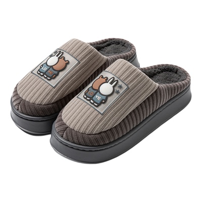 冬季棉拖鞋男士大码防滑耐磨保暖