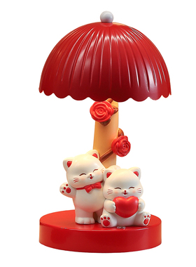 猫咪情侣小夜灯新婚礼物