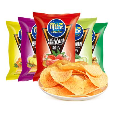 可比克32g薯片多口味休闲解馋小零食大礼包食品小吃膨化经典特产