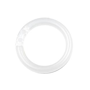 透明活页圈100个装活页随意圈打孔环扣圈塑料装订圈线圈环卡片扣圈订书环书圈开口活页纸夹环本装订成册工具