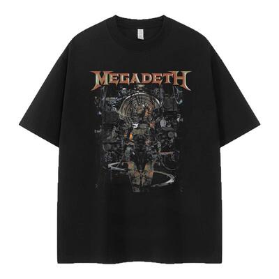 Megadeth乐队复古美式街头T恤