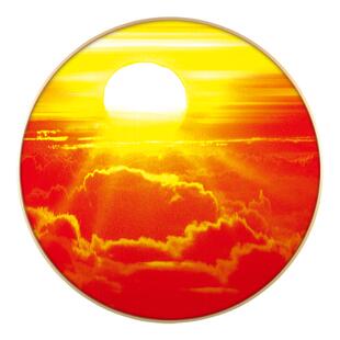 日出红太阳挂画旭日东升装饰画圆形客厅卧室鸿运当头日出东方壁画