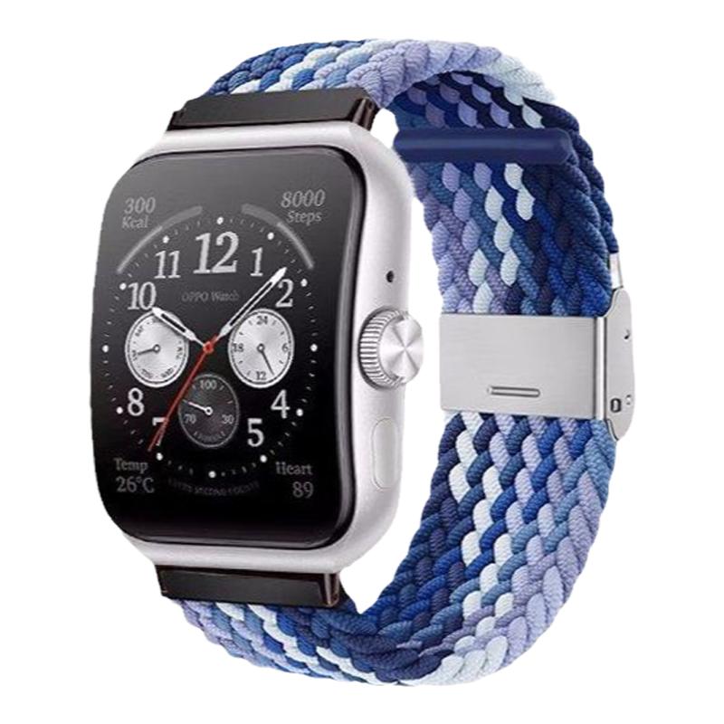 适用oppowatch3表带弹力编织表带