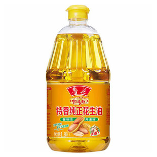 鲁花吉满厨特香纯正花生油1.8L 一级花生油  煎炒炸家用食用油