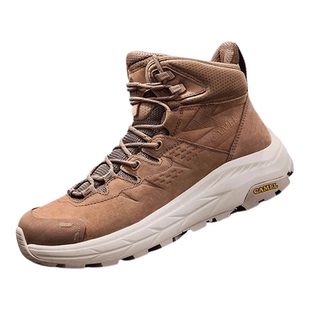 骆驼男鞋2025秋季新款防滑增高厚底保暖休闲鞋户外高帮徒步登山鞋