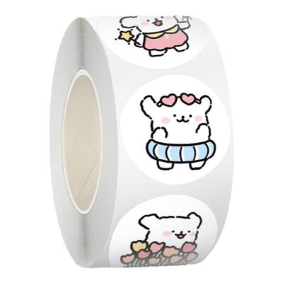 卷卷贴大图释线条小狗