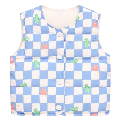 90白鸭绒儿童羽绒服马甲