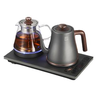 纯钛自动上水烧水壶 茶台嵌入式底部上水全自动泡茶一体机