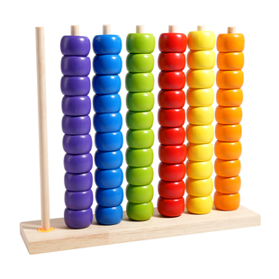 益智区玩具小班多彩串珠对对碰儿童思维颜色分类幼儿园蒙氏早教