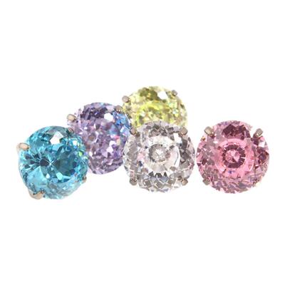 6mm鸟巢切钛合金耳钉！爆闪