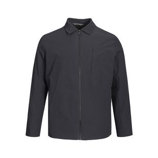 轻薄鹅绒 商务风 新款男士体制内商务通勤翻领羽绒服 HW82