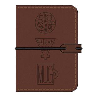 原创新品手冲咖啡a7活页m5手账本真皮旅行办公笔记本A6多功能本子