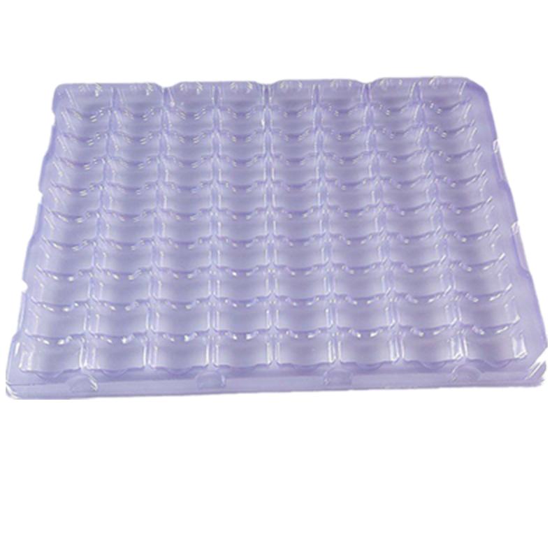 定做PVC吸塑托盘 PET电子长方格吸塑盒包装 五金塑胶配件周转盘