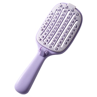 老爸评测排骨梳梳子蓬松颅顶便携折叠易清洁小随身长卷发女士家用