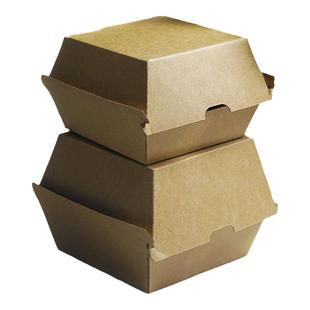 加厚瓦楞汉堡热狗包装盒炸鸡外卖打包食品级餐盒免折特硬环保