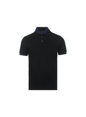 【自营】EMPORIO ARMANI/阿玛尼男士SS26撞色饰边短袖Polo衫T恤