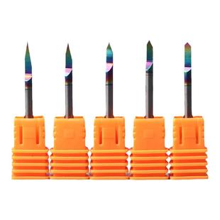 威特3.175七彩涂层金属平底尖刀雕刻刀数控雕刻机刀头金属雕刻刀