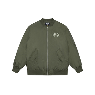 吕小虎冬季新款加厚棉衣外套男美式棒球服棉服青少年夹棉飞行夹克