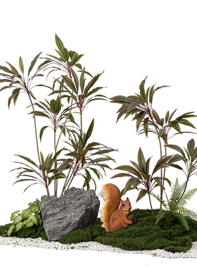 高级感绿植仿真植物天鹅绒盆栽