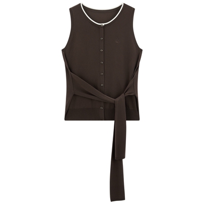 太平鸟商场同款可绑带线背心